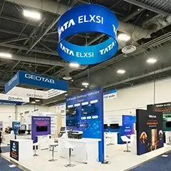 TATA ELXSI 20×30 Booth at CES Las Vegas for lead engagement
