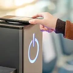 Wireless charging stations for booth engagement