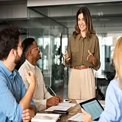 Solution-focused trade show presentations
