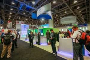 Reducing visual clutter with organized trade show booth design