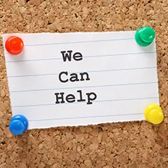 We can help 