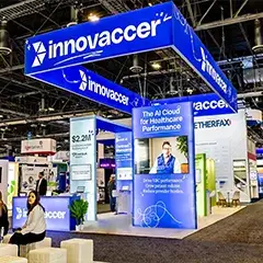 Innovaccer trade show booth rental for cost-effective exhibiting