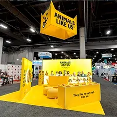 20x20 Custom Trade Show Booth for Animal Like Us at Global Pet Expo 2026, Designed and Built By Exponents in Orlando, FL