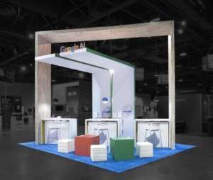 15X20 Custom Rental Booth @ NIPS, Long Beach
