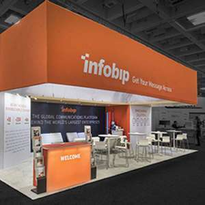 20x40 Custom rental Booth for Infobip