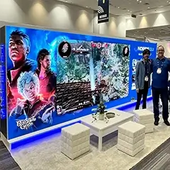 Interactive trade show booth