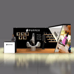 10x20 Trade Show Exhibit with Front View - RLU1020 -168
