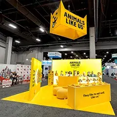 20x20 Trade Show Exhibit AT Super Zoo Show 2024, Las Vegas, NV