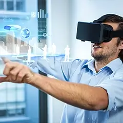 Using virtual reality for booth engagement