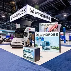 WINDROSE 30×40 booth rental designed for product visibility at ACT Show