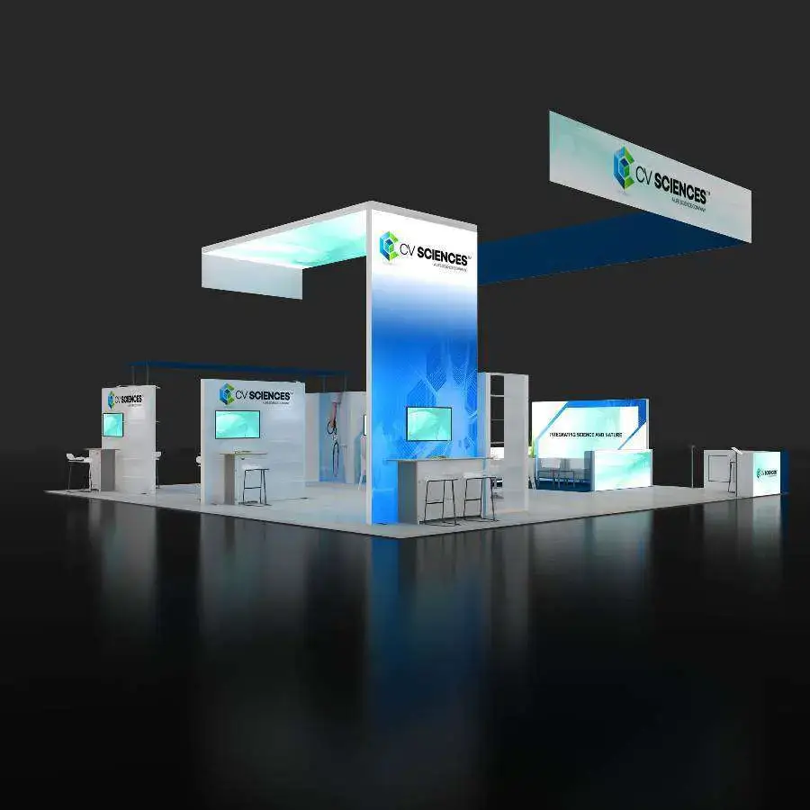 40x40 booth rental RLU4040 06 - image1