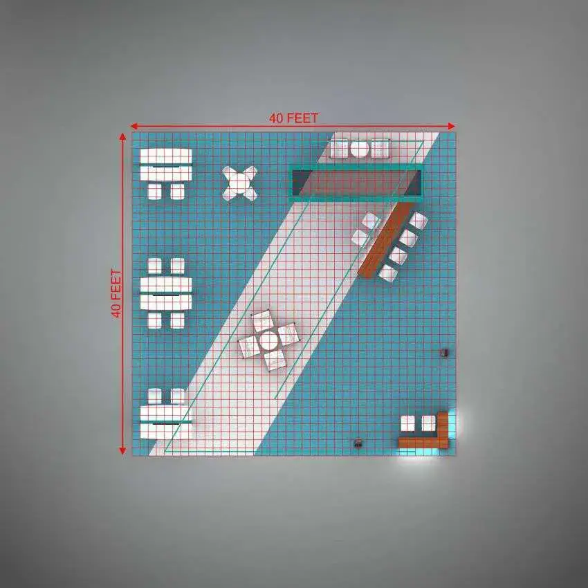 40x40 booth rental RLU4040 16 - image12