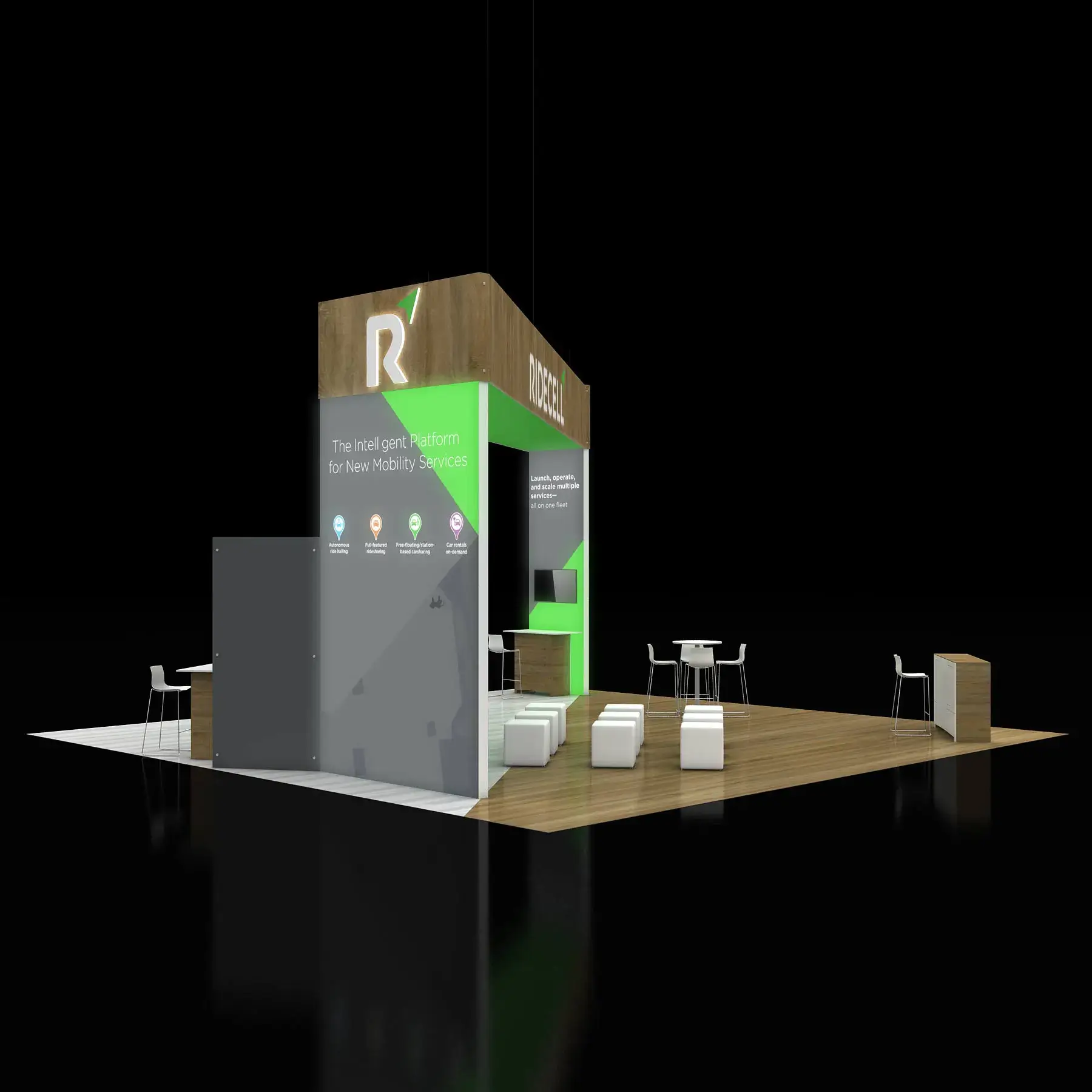 30x30 booth rental RLU3030 50 - image2