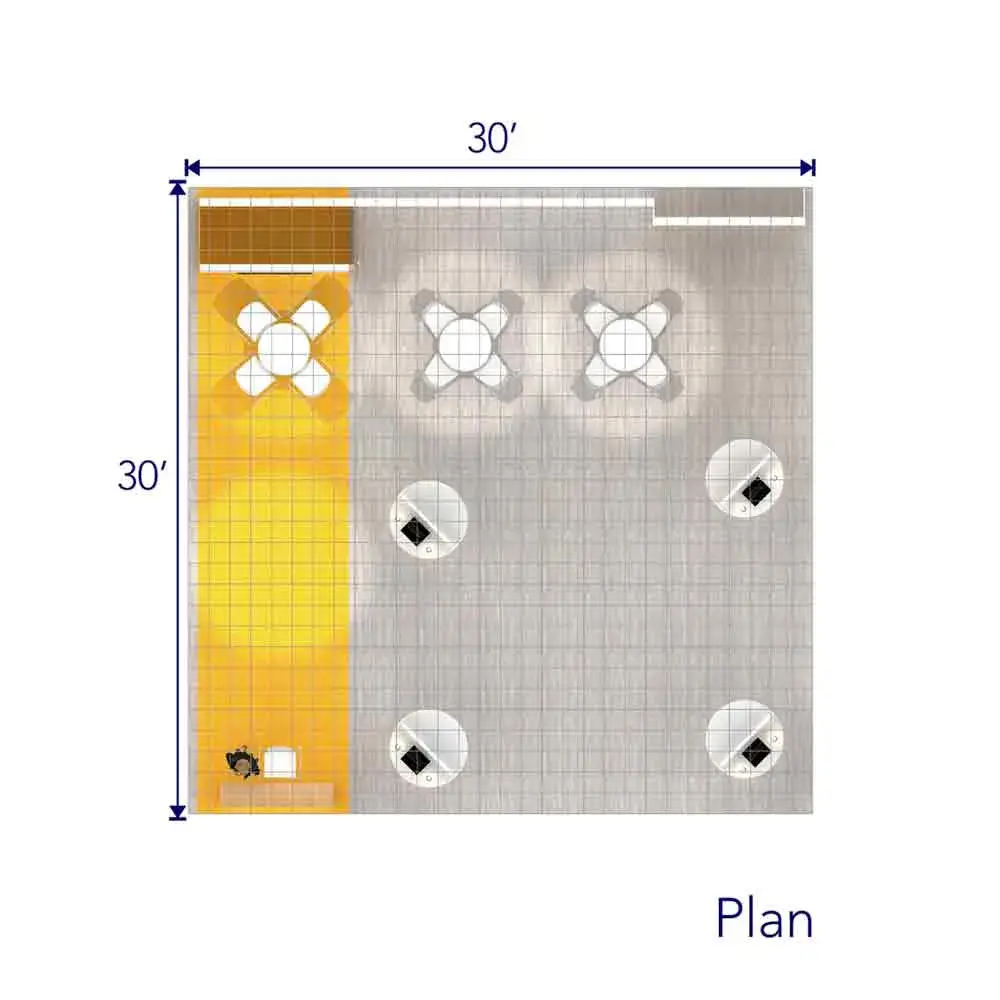 30x30 booth rental RLU3030 70 - image6