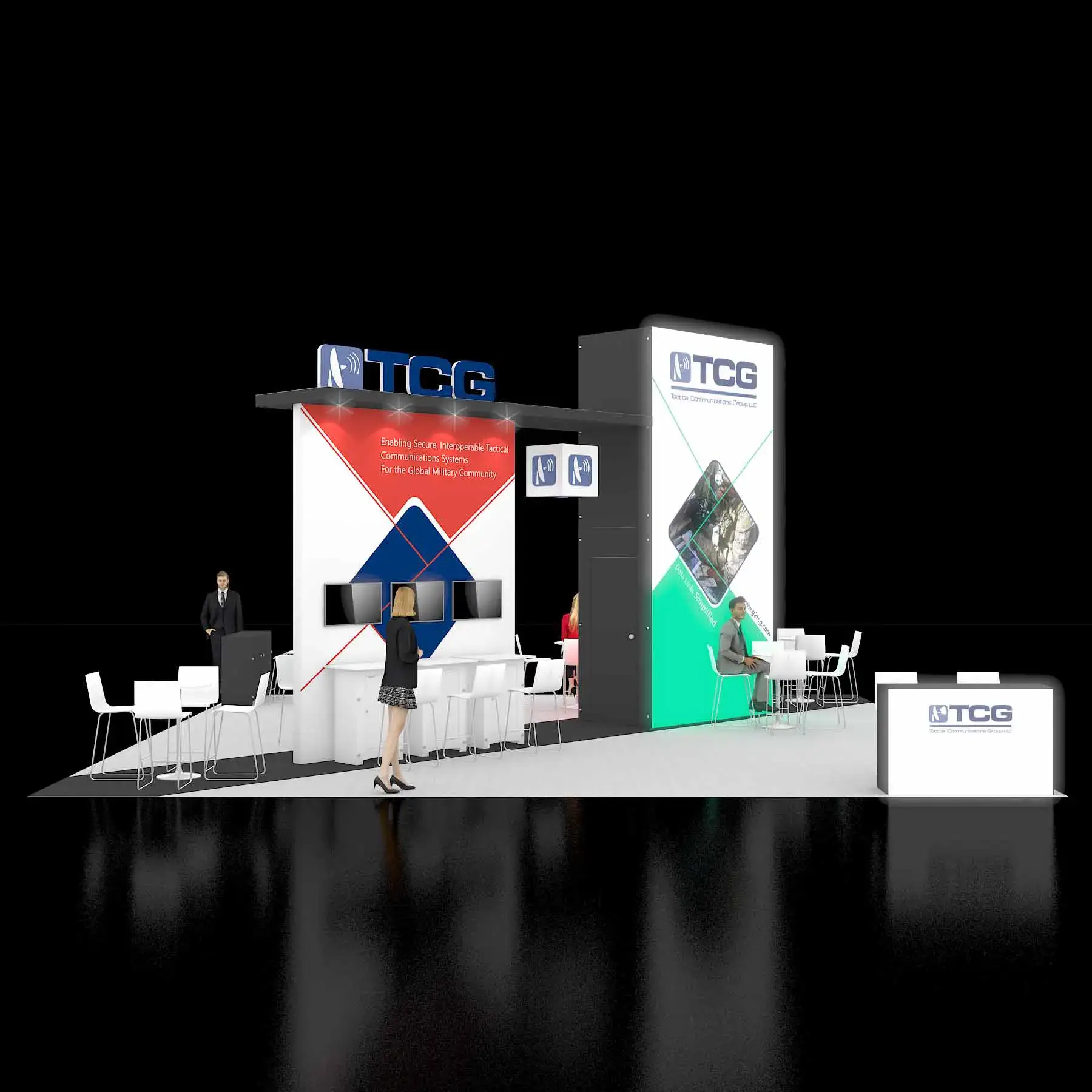 30x30 booth rental RLU3030 75 - image1