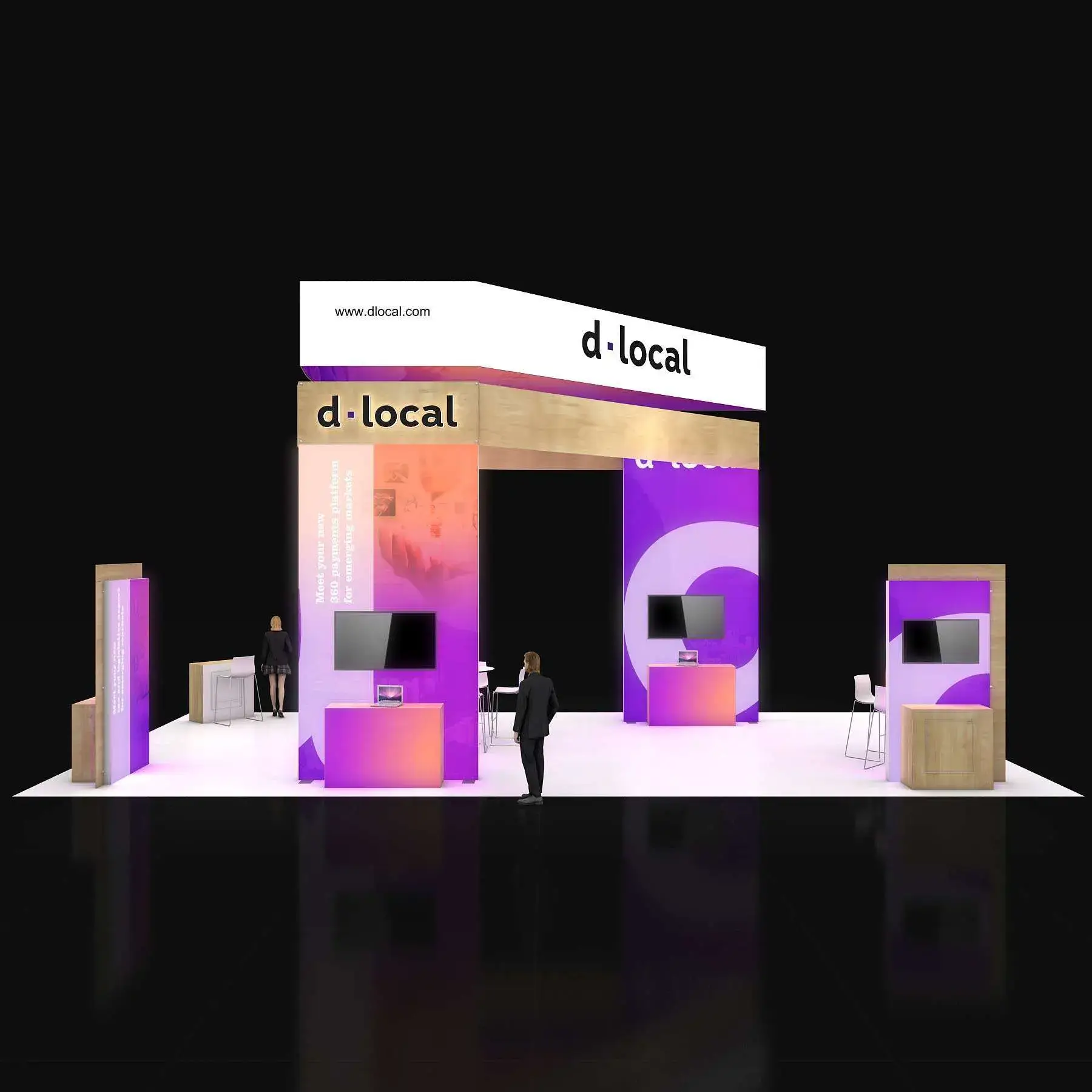 20x40 booth rental RLU2040 40 - image1