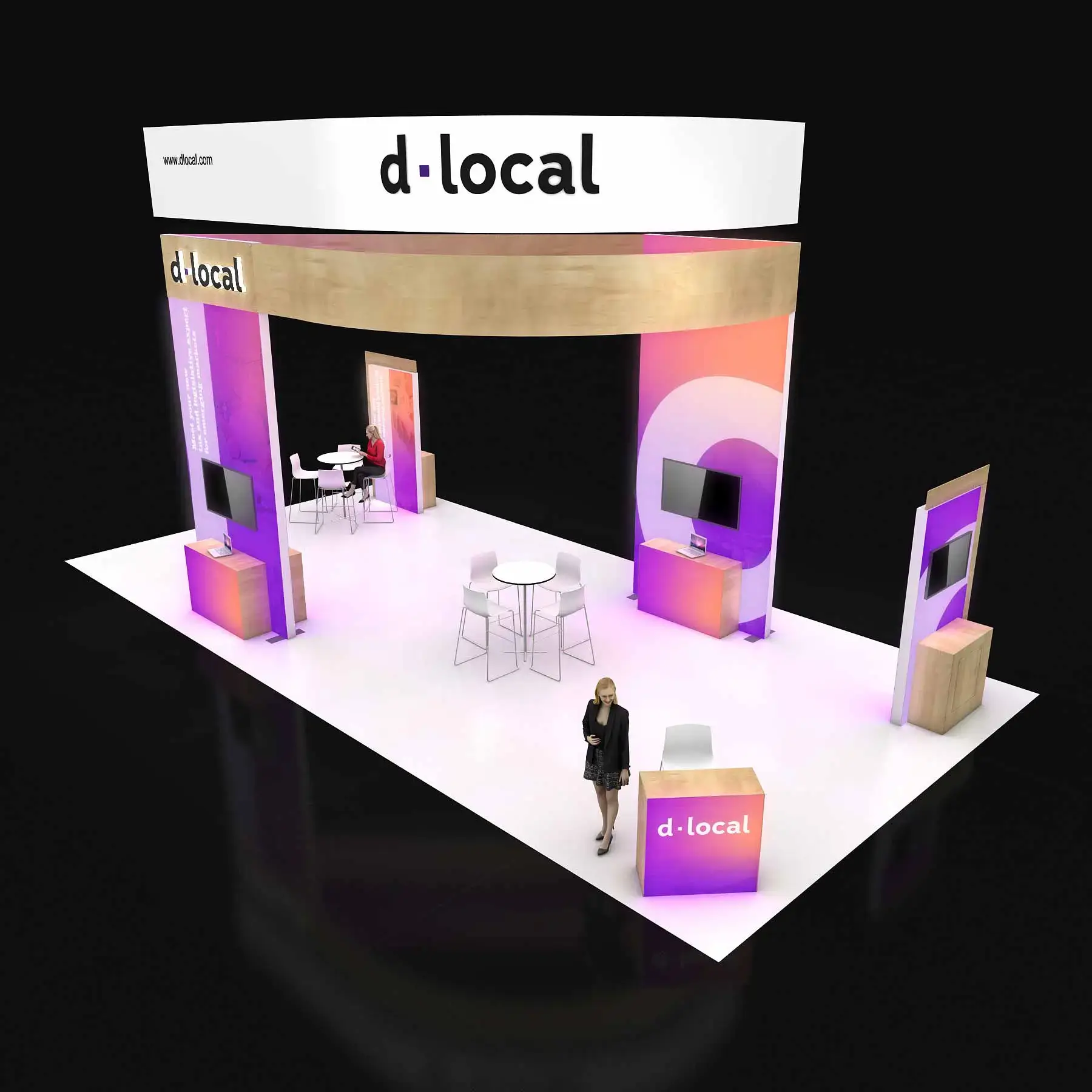 20x40 booth rental RLU2040 40 - image2
