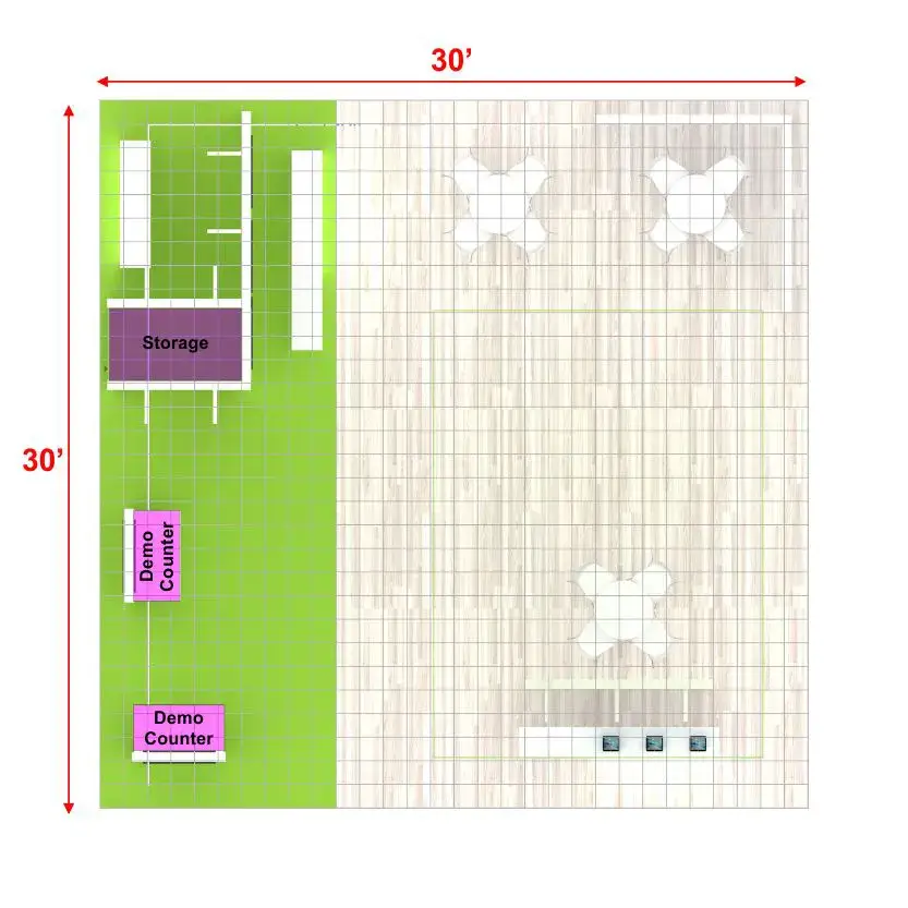 30x30 booth rental RLU3030 85 - image14
