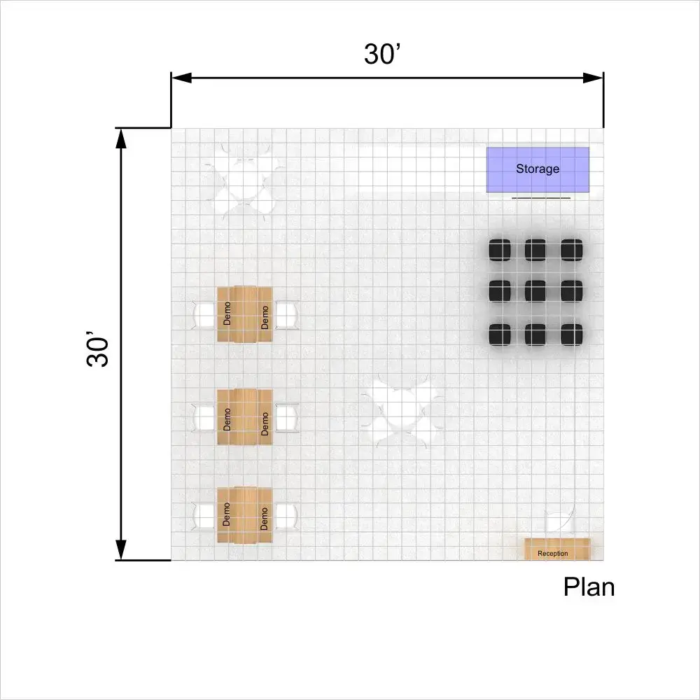 30x30 booth rental RLU3030 86 - image11