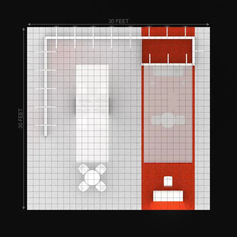 30x30 booth rental RLU3030 90 - image8