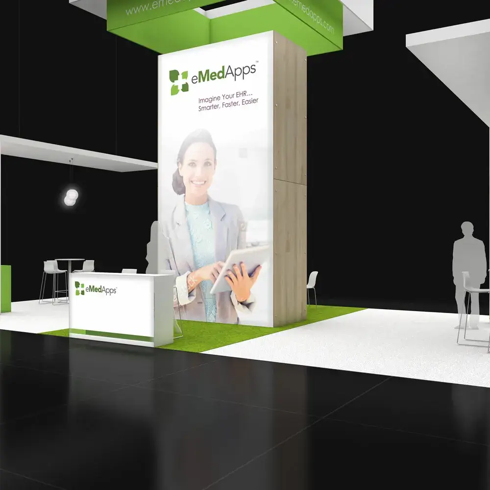 20x40 booth rental RLU2040 50 - image1