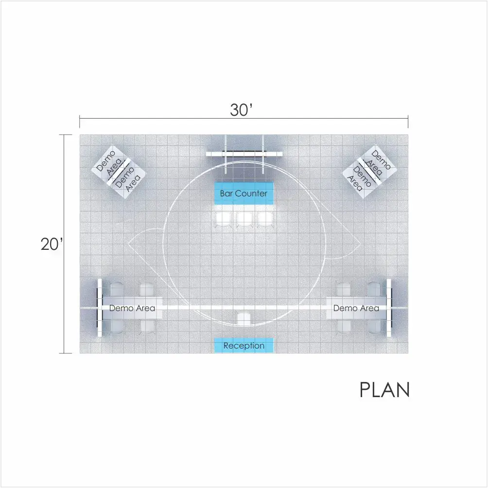 20x30 booth rental RLU2030 100 - image8