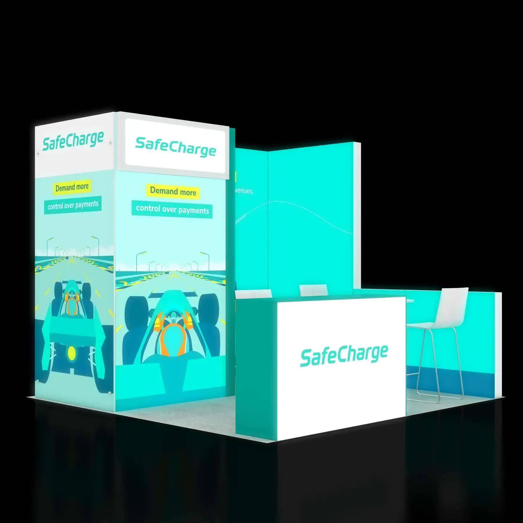 10x10 booth rental GRL1010 05 - image2