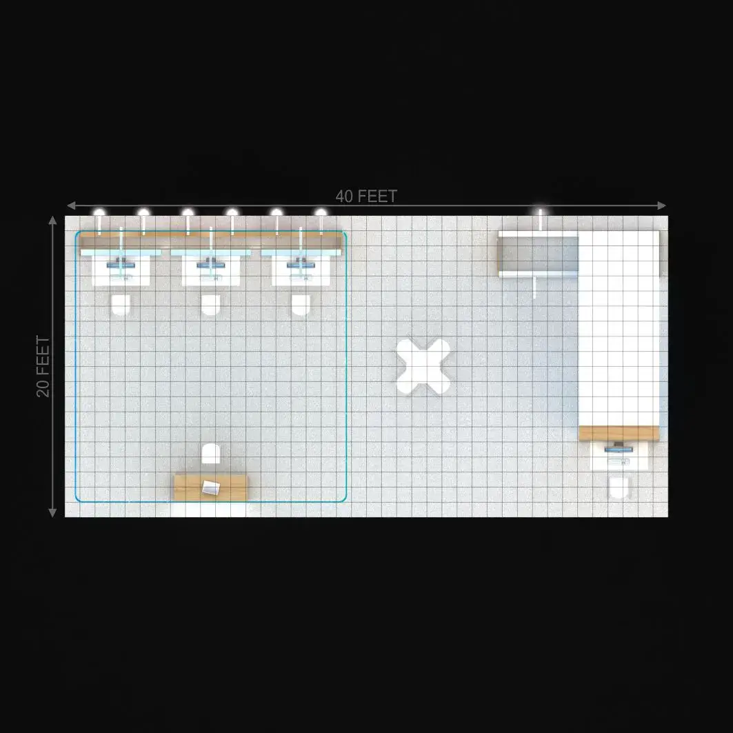 20x40 booth rental RLU2040 57 - image6