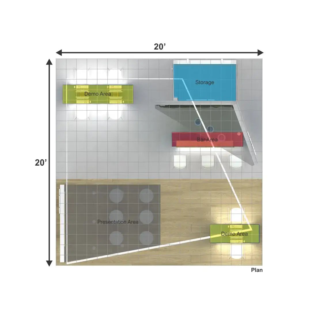 20x20 booth rental BRLU2020 133 - image13
