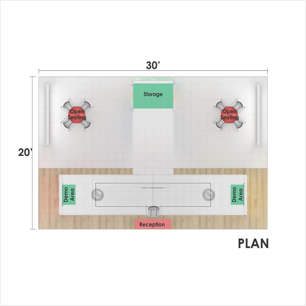 20x30 booth rental GRLU2030 106 - image8
