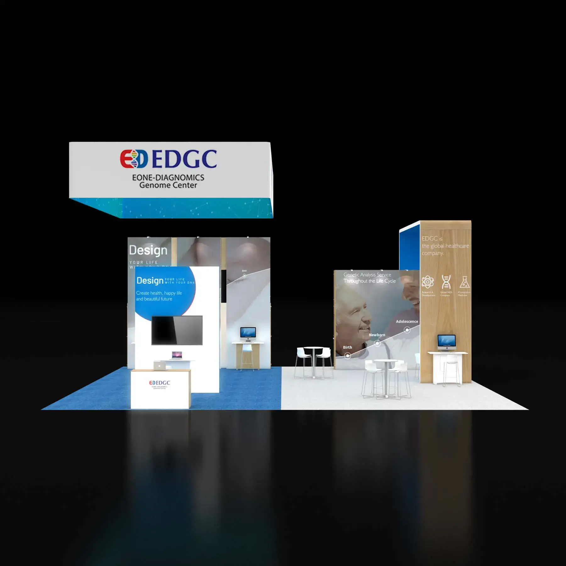 40x40 booth rental RLU4040 20 - image1