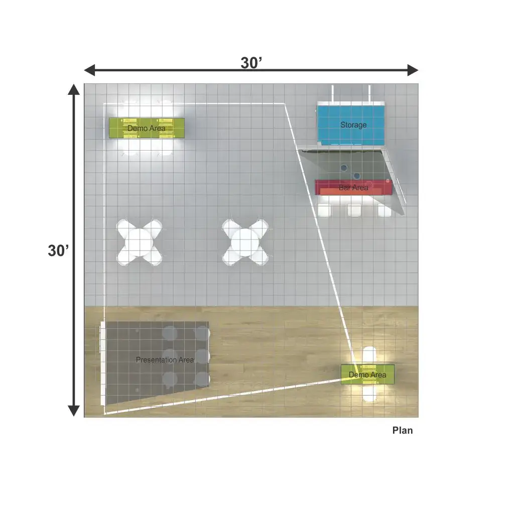30x30 booth rental RLU3030 102 - image13