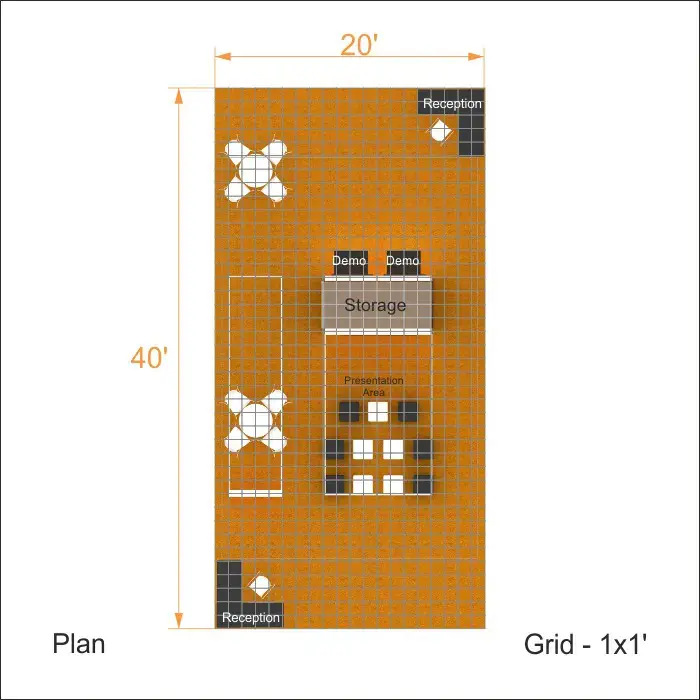 20x40 booth rental RLU2040 60 - image12