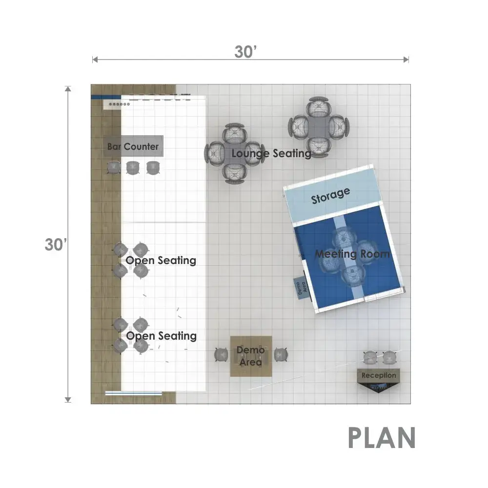 30x30 booth rental RLU3030 118 - image13