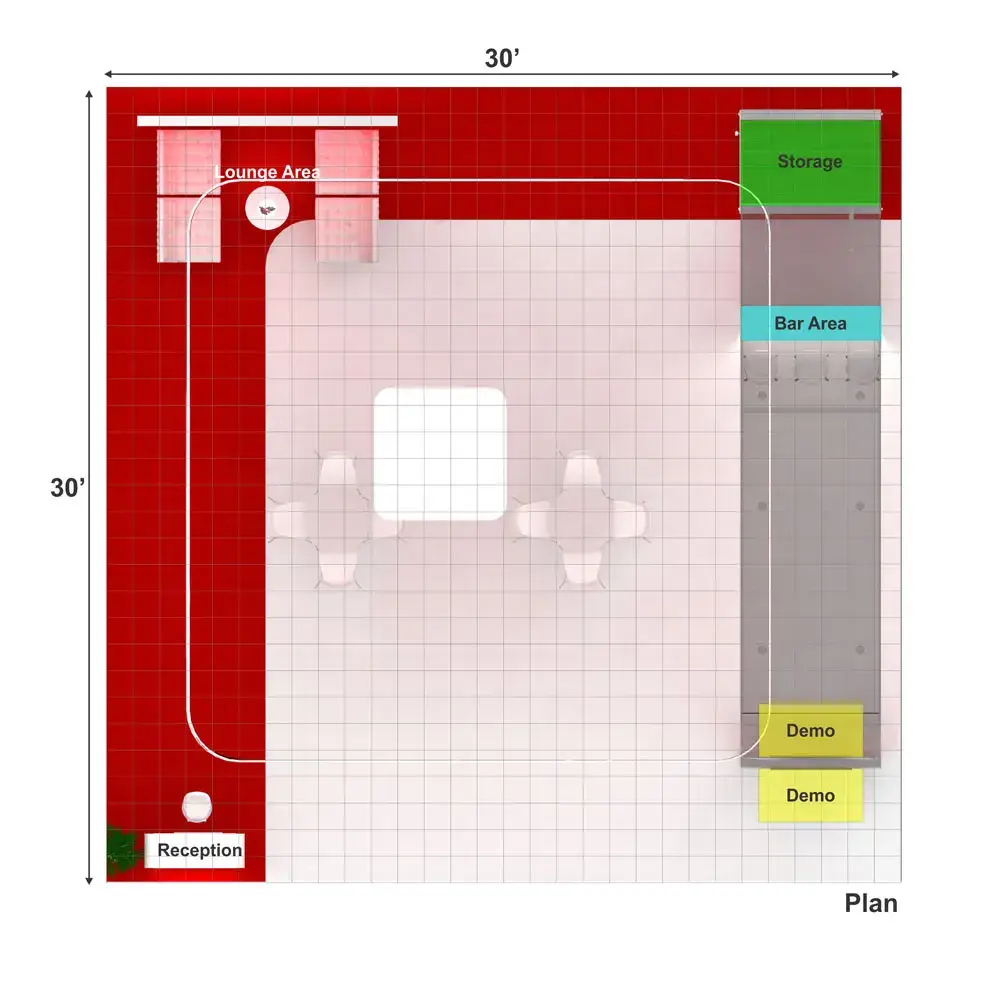 30x30 booth rental RLU3030 124 - image11