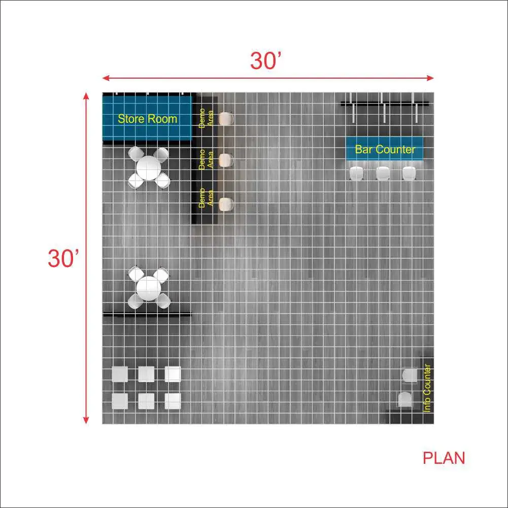 30x30 booth rental RLU3030 125 - image10