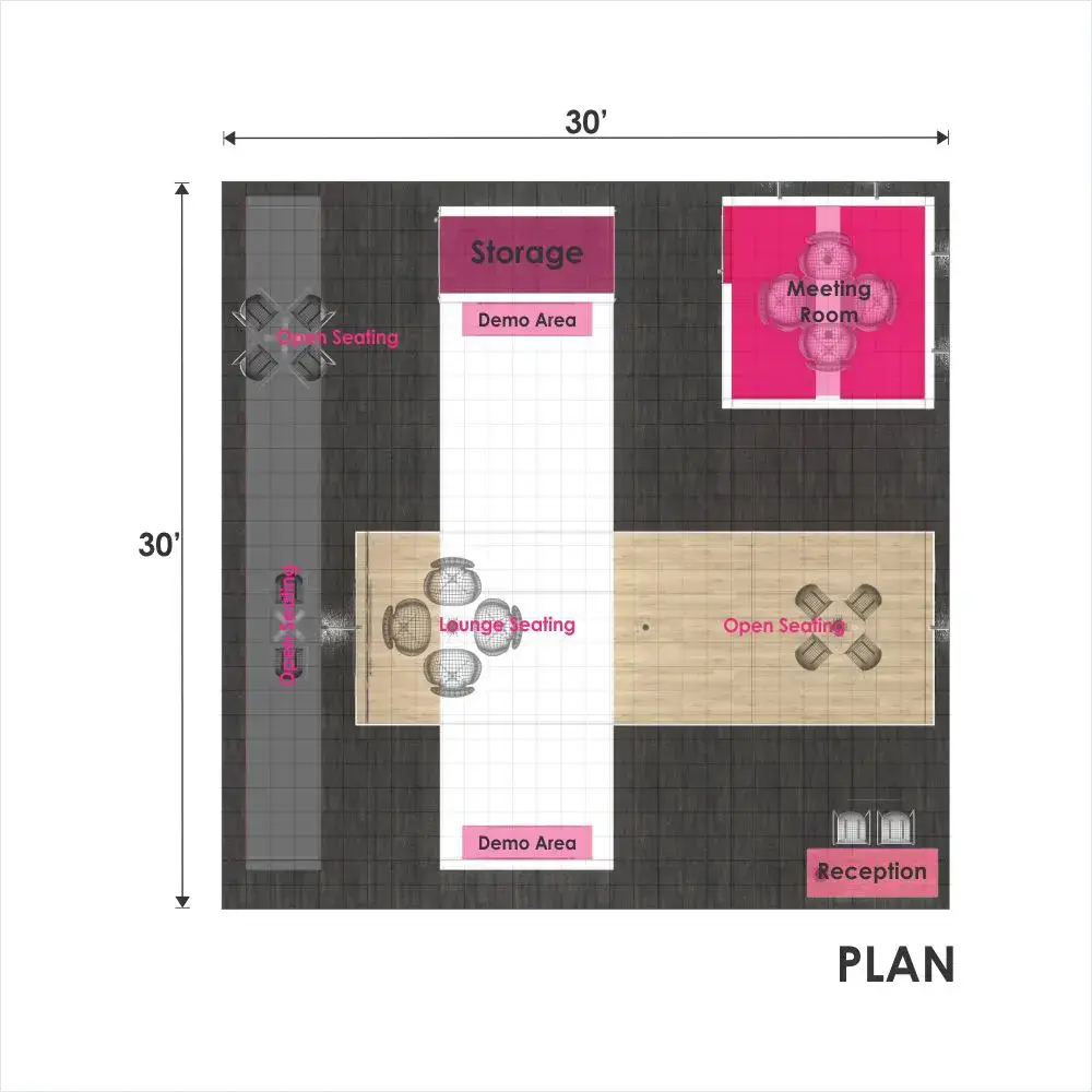 30x30 booth rental RLU3030 126 - image10