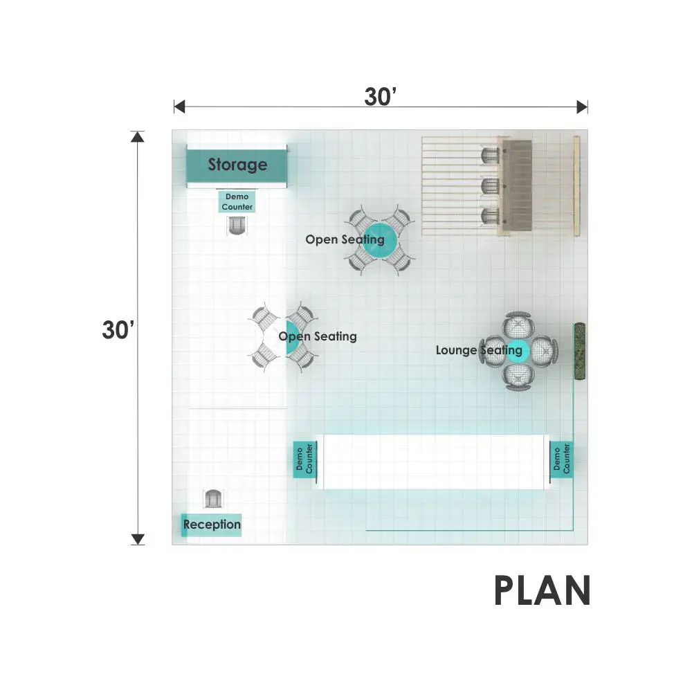 30x30 booth rental RLU3030 127 - image7