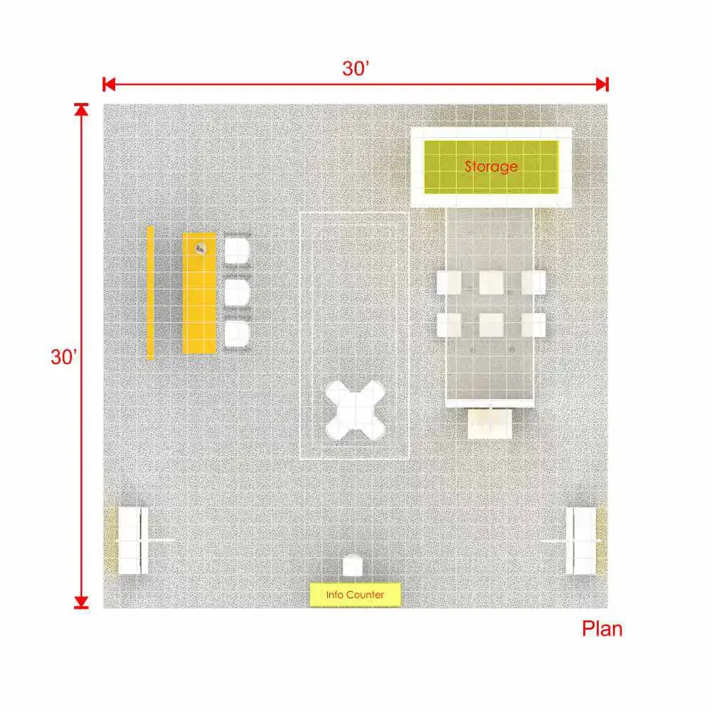 30x30 booth rental RLU3030 128 - image8