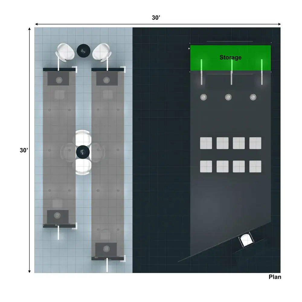 30x30 booth rental RLU3030 132 - image12