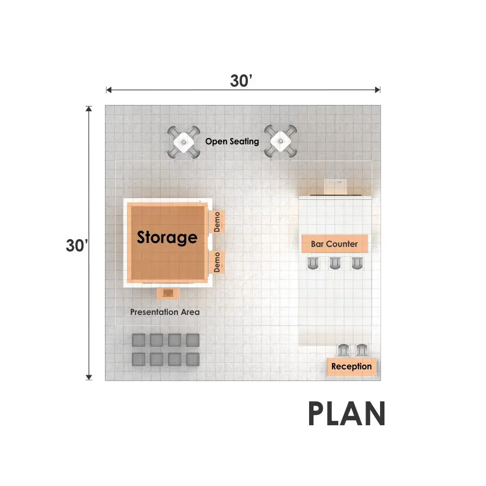 30x30 booth rental RLU3030 137 - image13