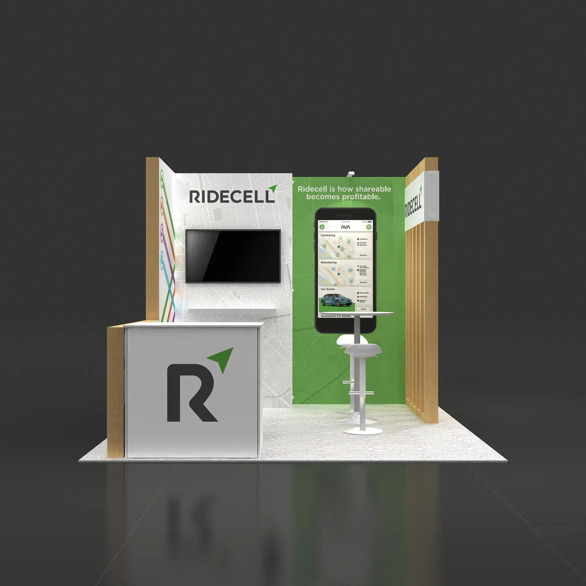 10x10 booth rental YRLU1010 30 - image1