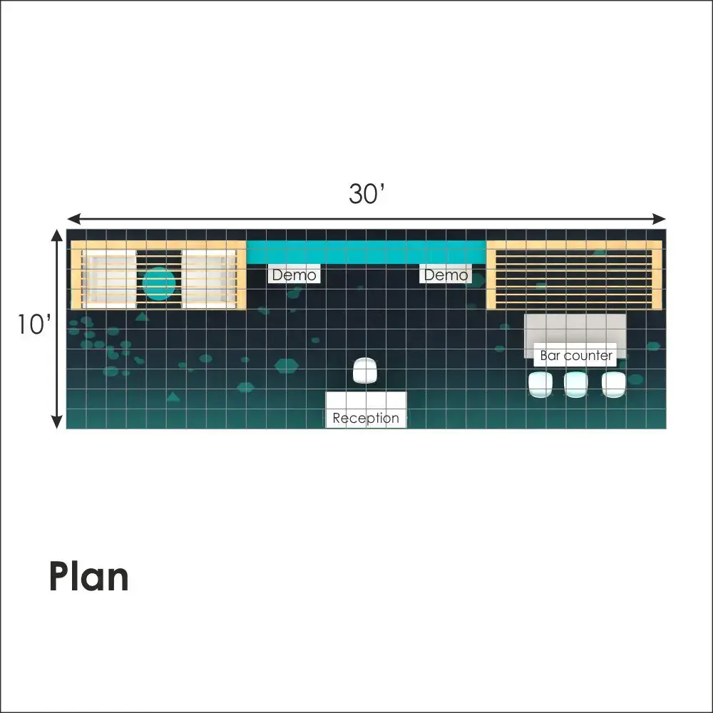 10x30 booth rental RLU1030 35 - image8