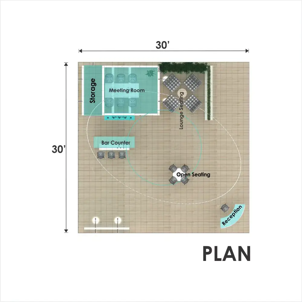 30x30 booth rental RLU3030 155 - image10