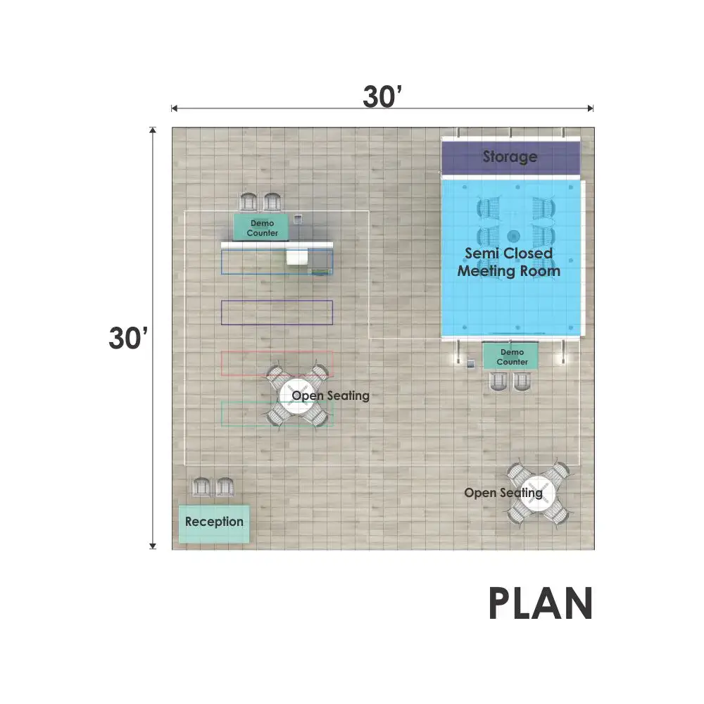 30x30 booth rental RLU3030 156 - image11