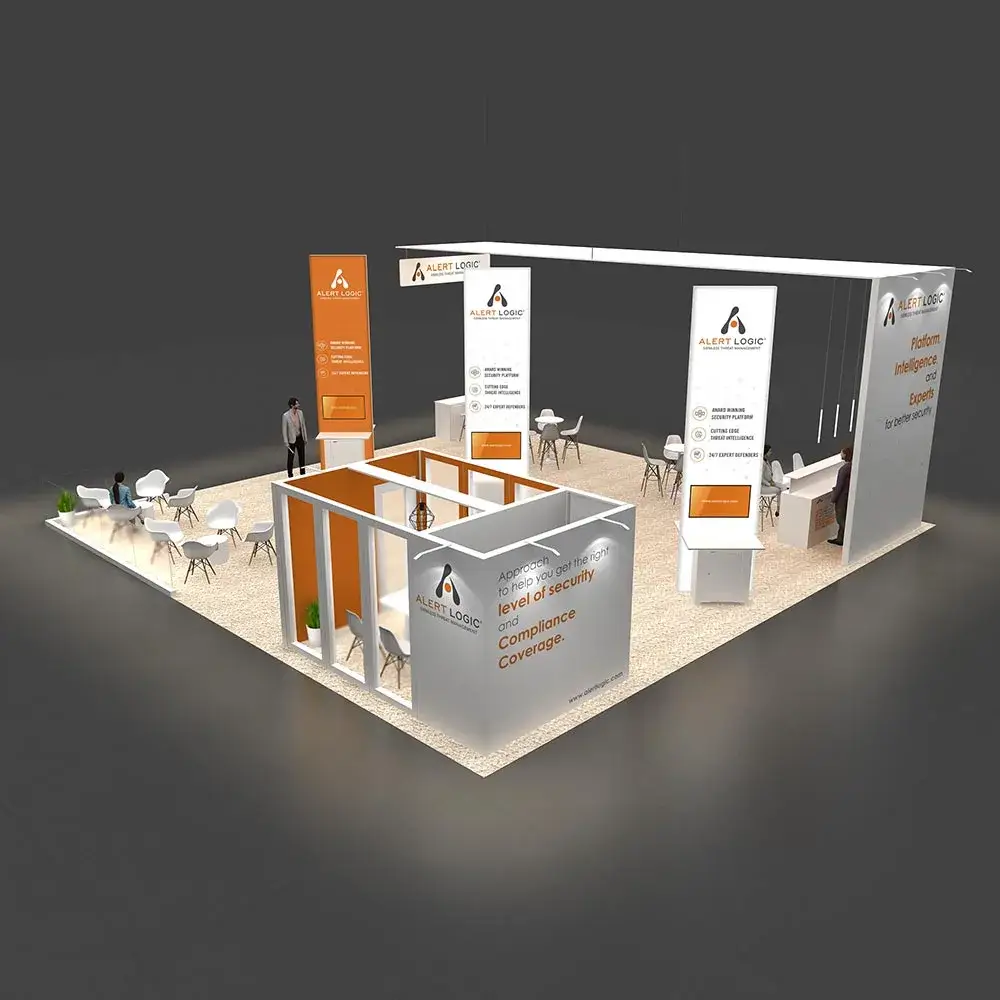 40x40 booth rental RLU4040 25 - image1