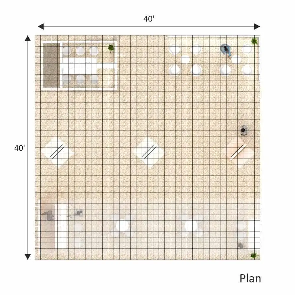 40x40 booth rental RLU4040 25 - image2