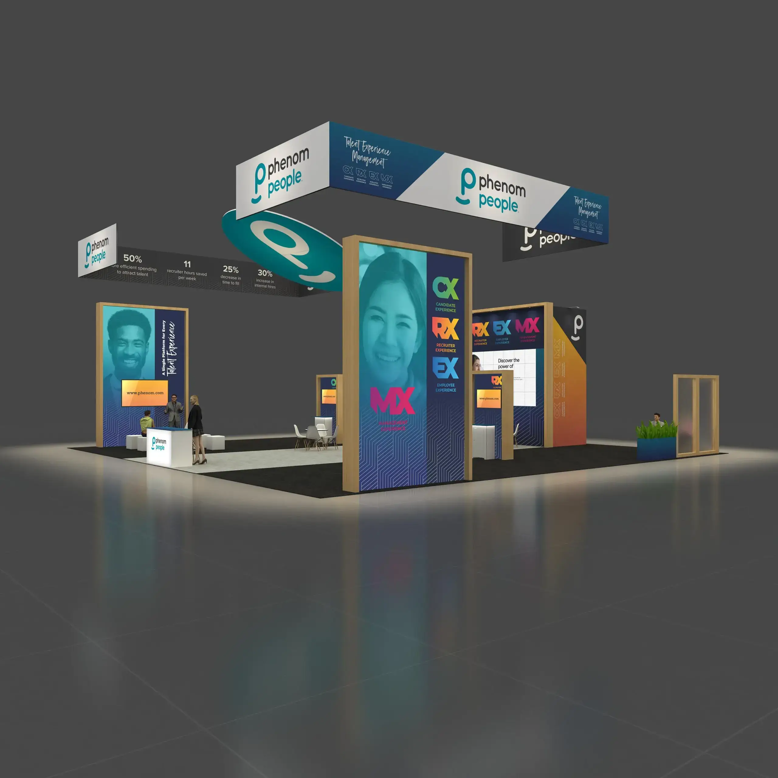 50x50 booth rental BRLU5050 25 - image2