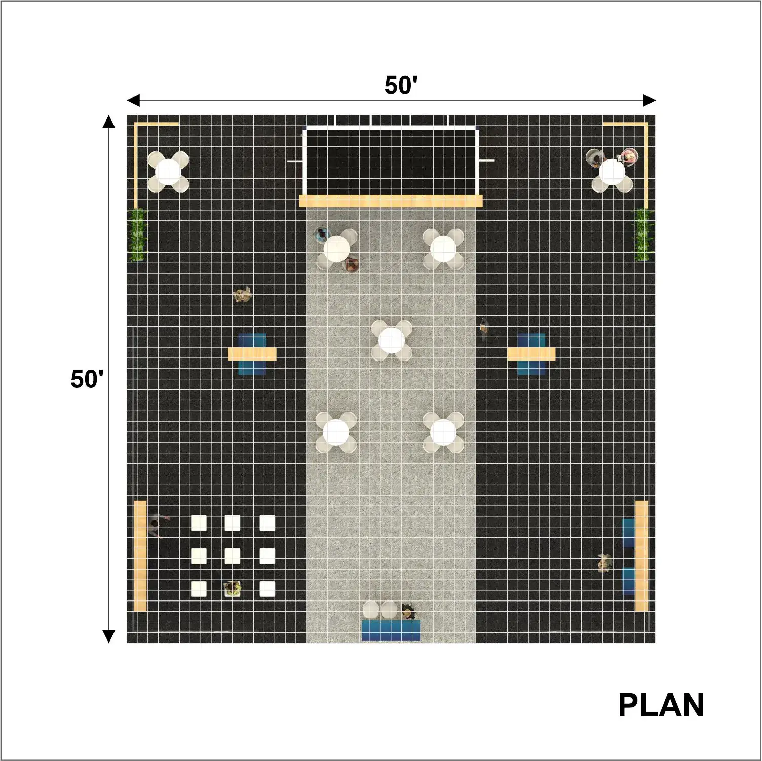 50x50 booth rental BRLU5050 25 - image8