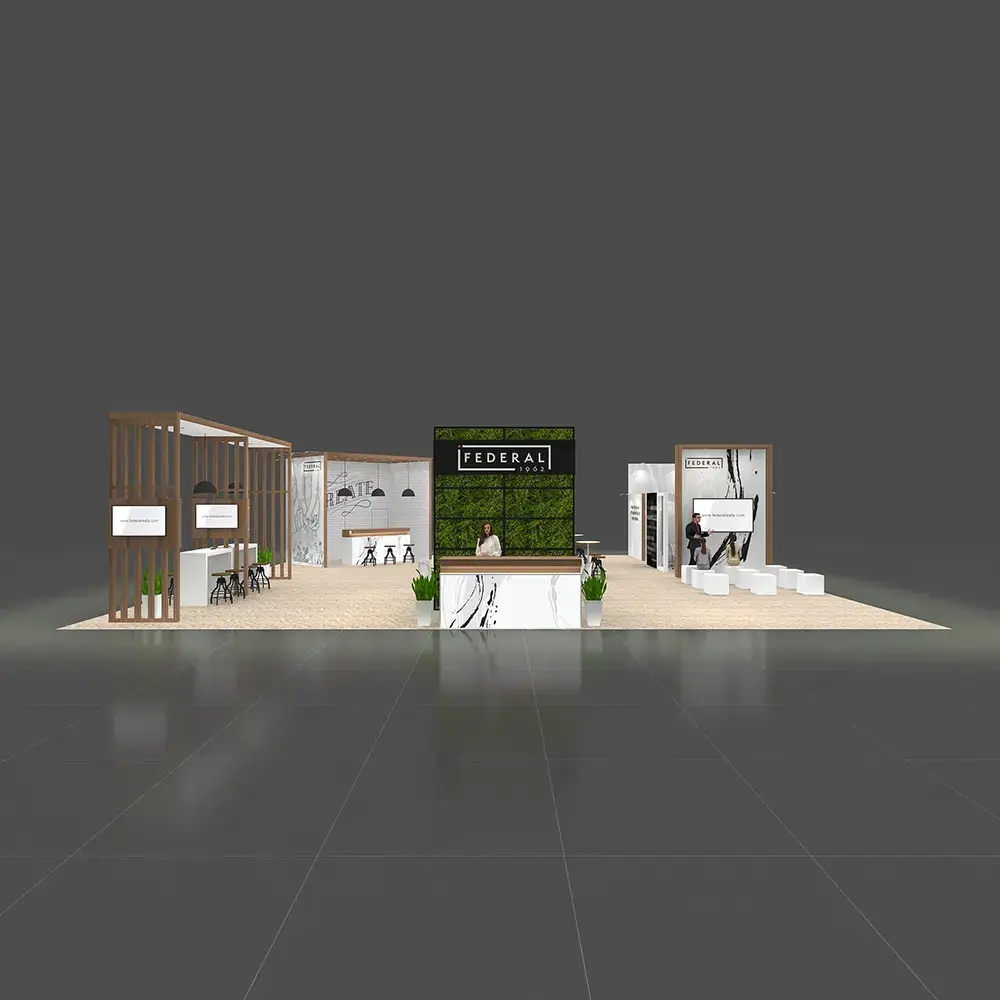 50x50 booth rental BRLU5050 30 - image1